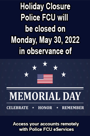 2022 Memorial Day Closure