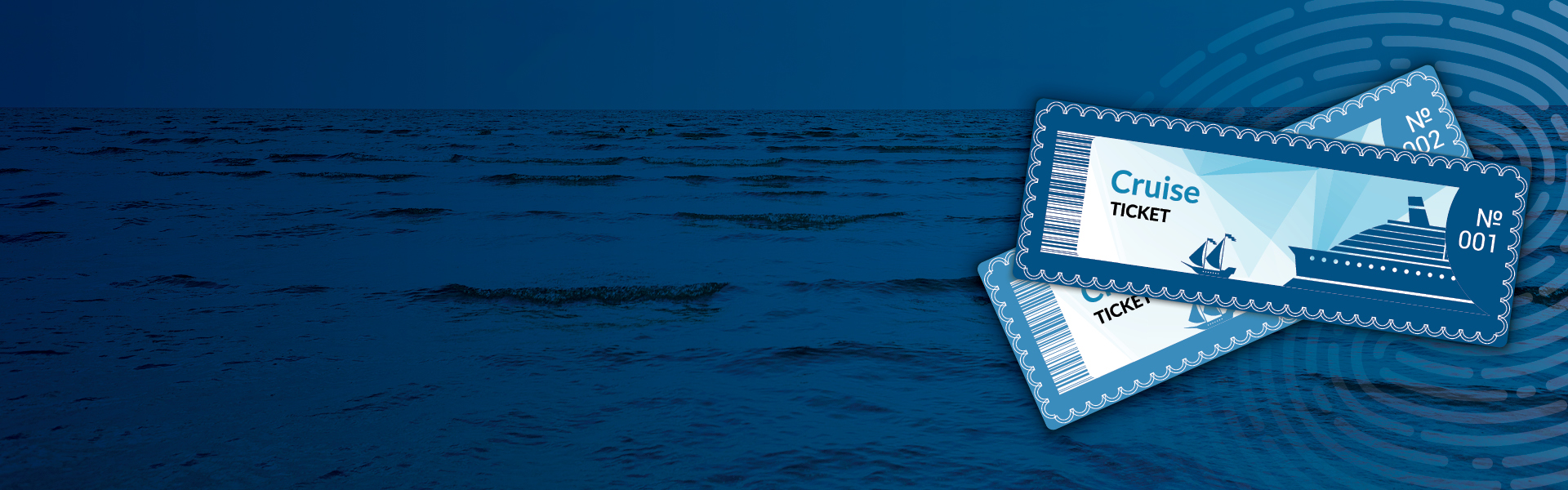 Cruise Ticket Banner