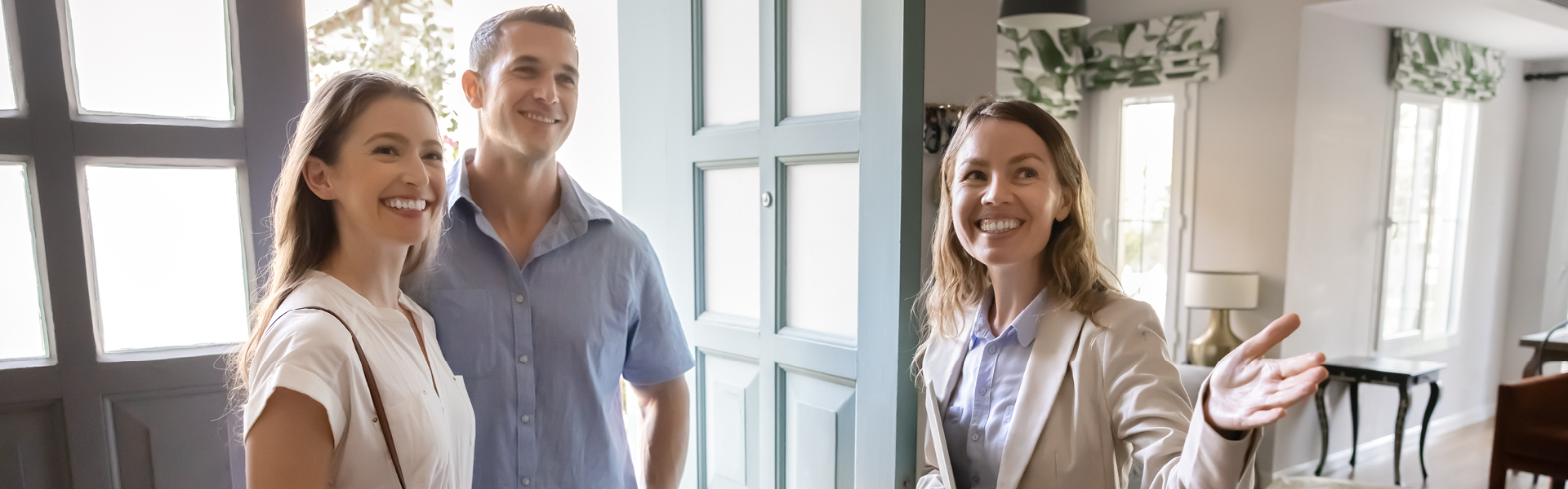 People Looking at a home.