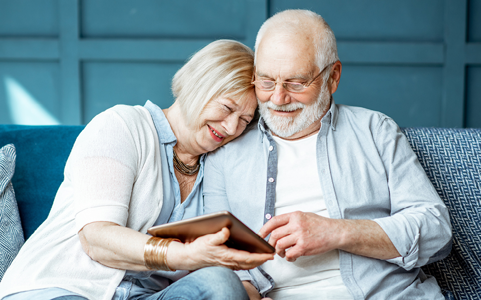 Senior couple together