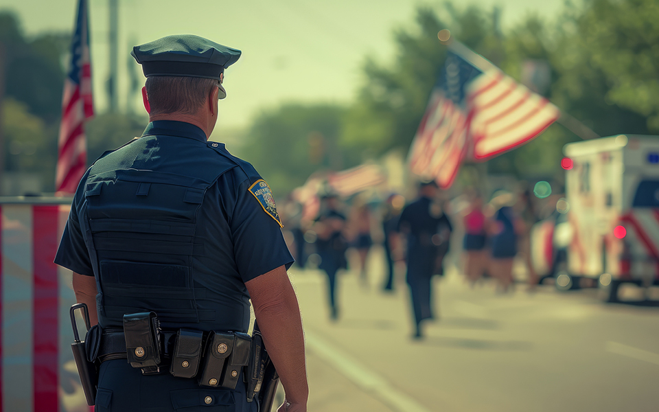 Police officer at a parade