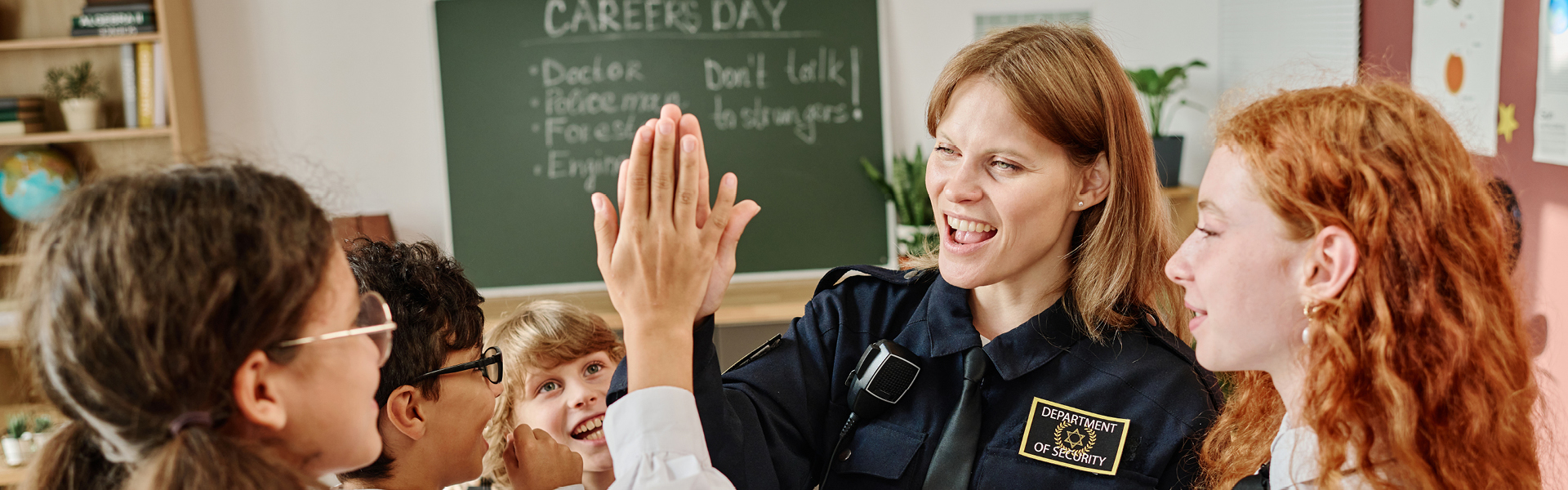 People giving a high five.