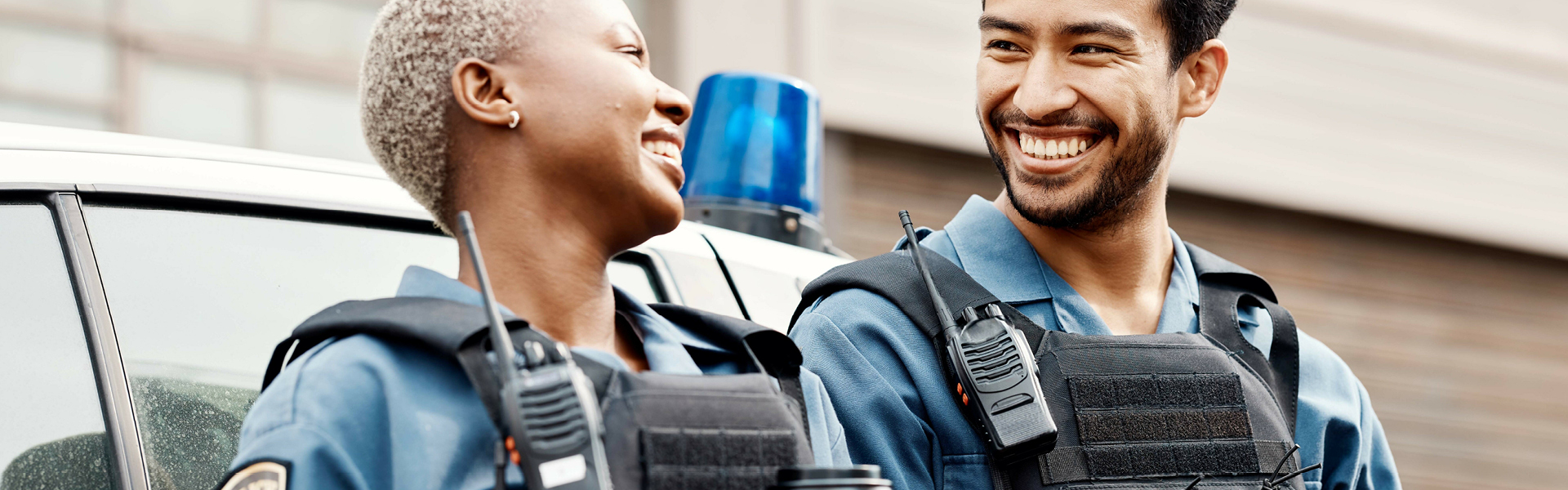 Police talking to one another